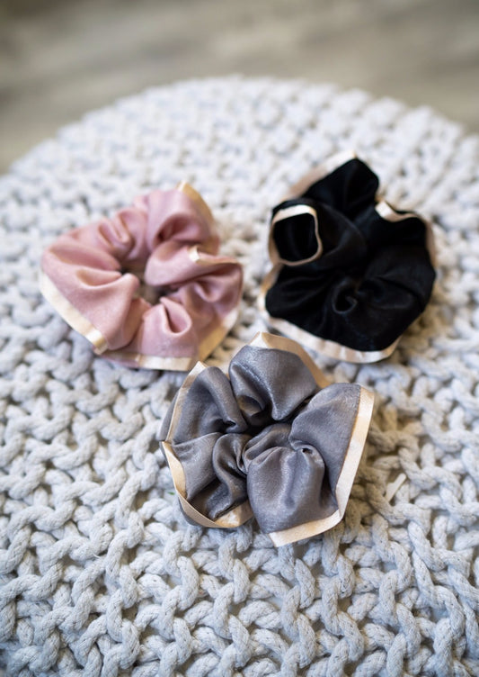 Dual Color Scrunchie Set