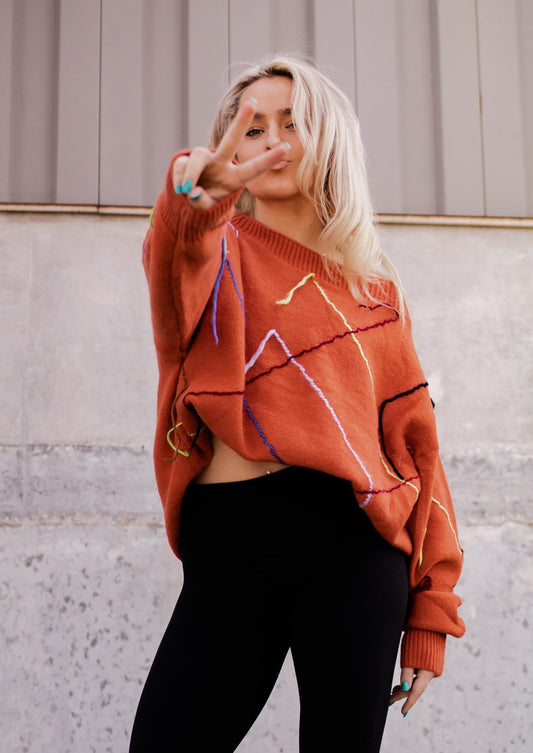 Effortless Pullover *Rust Multi*