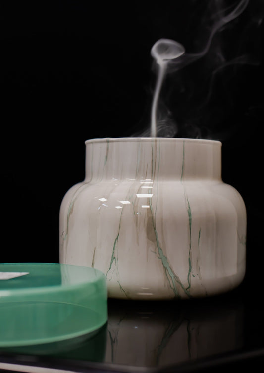 Coconut Santal Modern Marble Signature Jar, 19 oz - Capri Blue