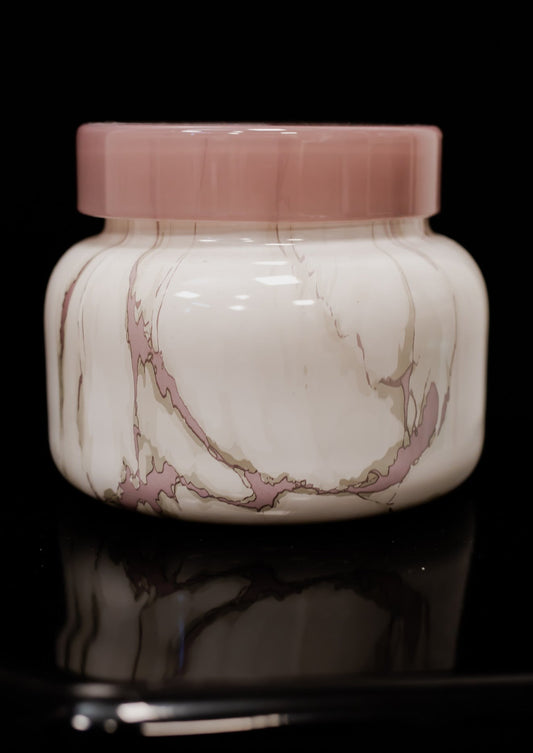 Aloha Orchid Modern Marble Signature Jar, 19 oz - Capri Blue