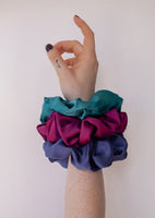 Rich Girl Silk Jumbo Scrunchies *Multiple Colors or Set*