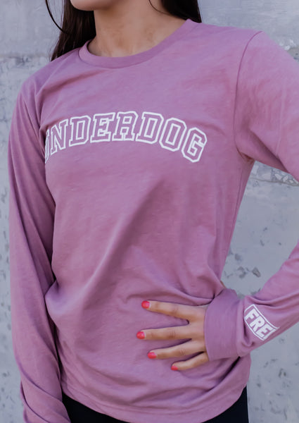 *New* Underdog Long Sleeve -2 COLORS - *Option To Crop*