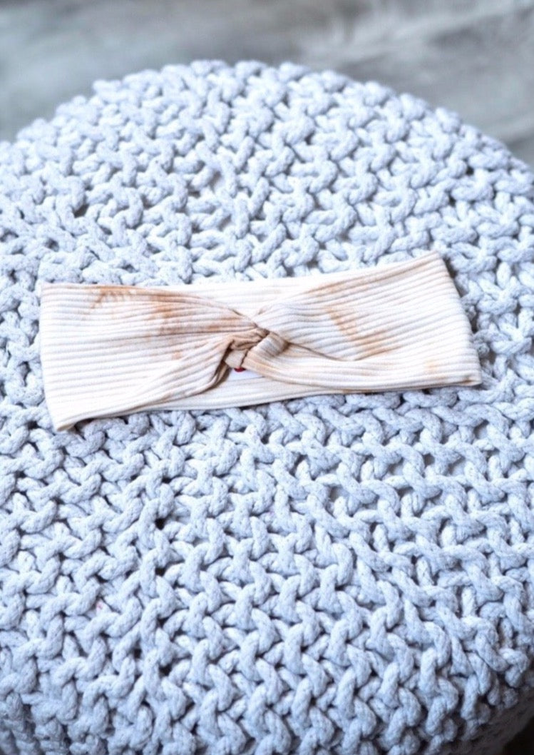 Exclusive Ribbed Tie Dye Neutral Headbands
