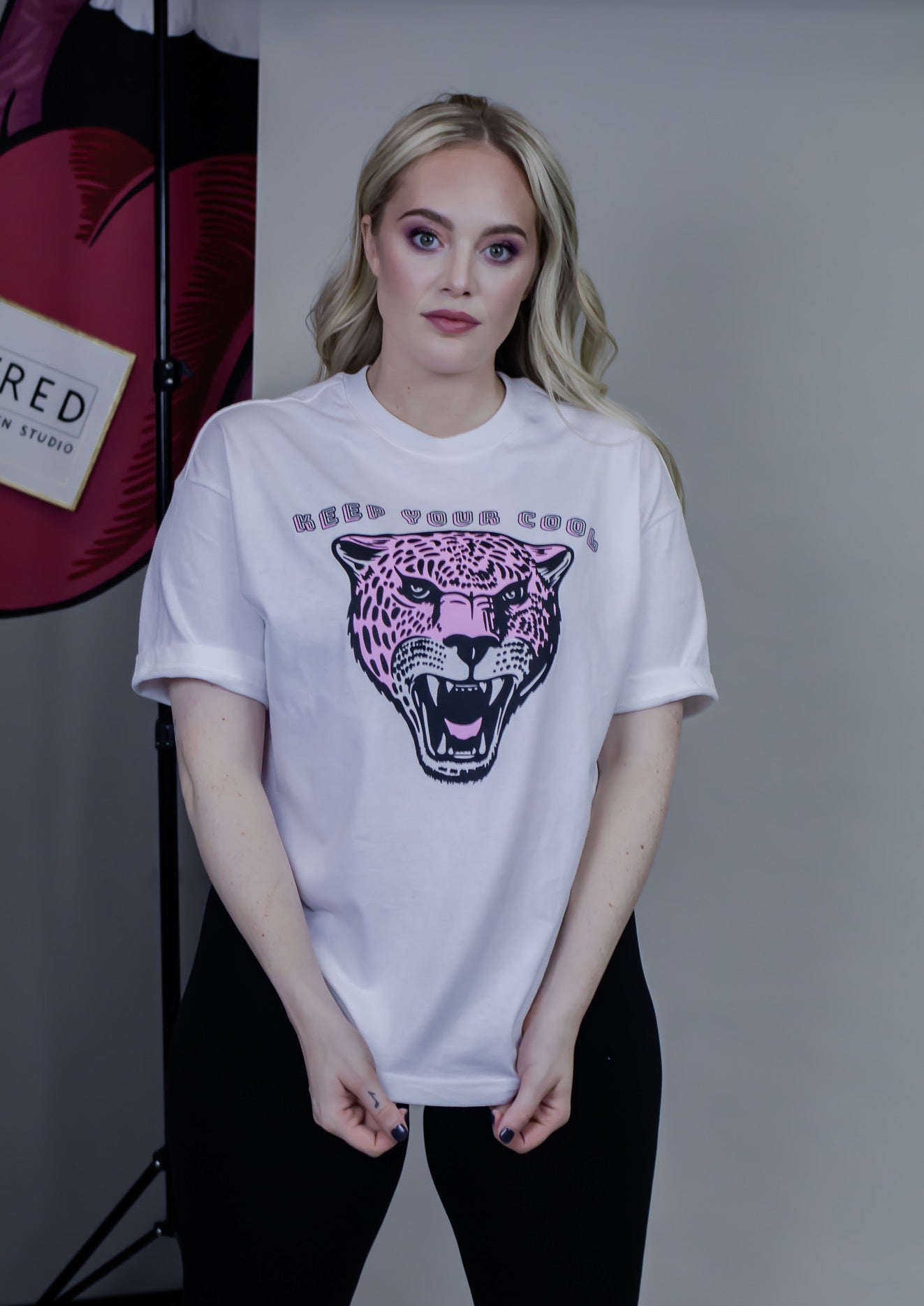 Exclusive Oversized Keep Your Cool Tee - White