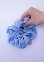 Silk Jumbo Scrunchie *Muted Baby Blue*