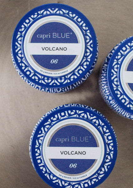 Capri Blue Candle - Volcano *8.5oz. Blue Tin Jar*