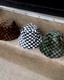The Megan Checker Faux Fur Hat *3 Colors*