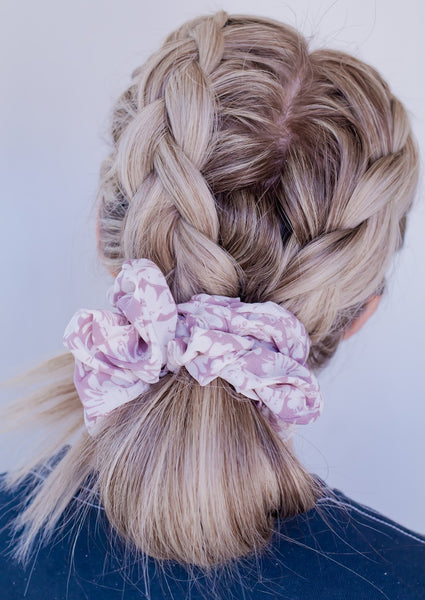 Legally Pink Floral Jumbo Scrunchie